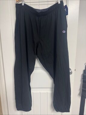 Champion Black Kids' Sweatpants with Small Logo